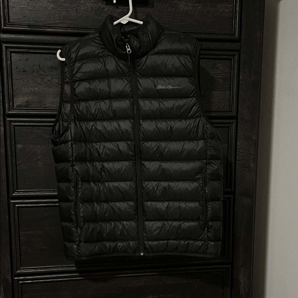 Eddie Bauer Quilted Black Vest